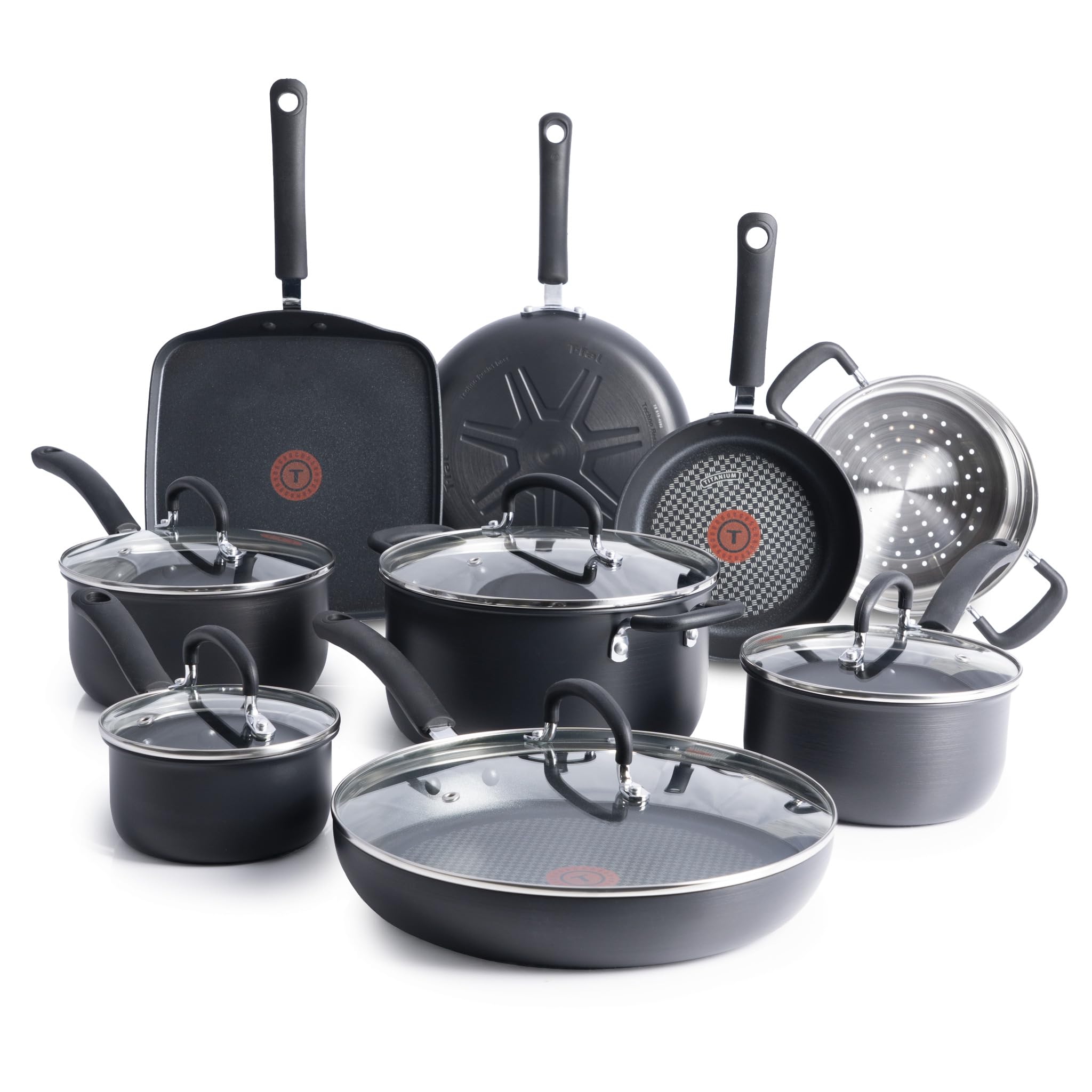 Ultimate Hard Anodized Nonstick Pots and Pans Set 14 Piece